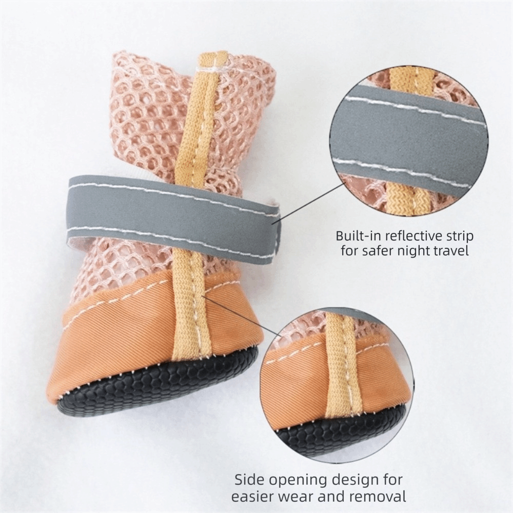 4PCS/SET Dog Boots Non-Slip Pe - огляд і ціна Sneaker Protector